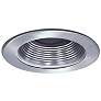 Nora 4" Wide Natural Adjustable Stepped Baffle Recessed Trim