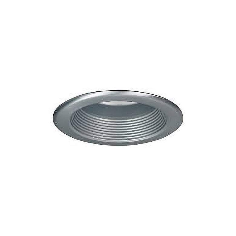 Image 1 Nora 5 inch Natural Metal Baffle Splay Recessed Trim with Flange