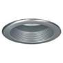 Nora 5" Natural Metal Baffle Splay Recessed Trim with Flange