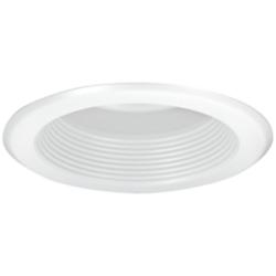 Nora 5&quot; Wide White Baffle Splay Recessed Lighting Trim