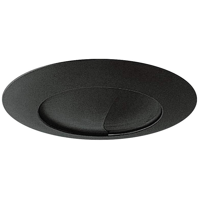 Image 1 Nora 6" Half Moon Black Wall Wash Trim With Reflector