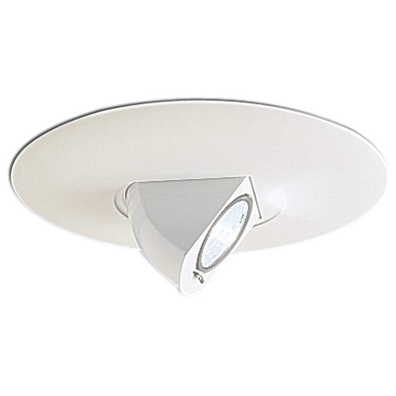 Image 1 Nora 6 inch White Adjustable Angle Recessed Light Trim