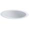 Nora 6" Wide White Stepped Baffle Recessed Lighting Trim