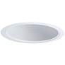 Nora 6" Wide White Stepped Baffle Recessed Lighting Trim