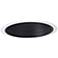 Nora 7" Wide Black and White Stepped Recessed Lighting Trim