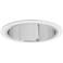 Nora 7" Wide Chrome and White Recessed Lighting Trim