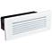 Nora 8 3/4" Wide White Louvered Non-Dimmable LED Brick Light