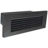 Nora 8 3/4&quot;W Bronze Louvered Dimmable LED Step/Brick Light