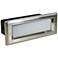 Nora 8 3/4"W Nickel Lensed Non-Dimmable LED Brick Light