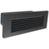 Nora 8 3/4"W Bronze Louvered Dimmable LED Step/Brick Light