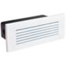 Nora 8 3/4" Wide White Louvered Non-Dimmable LED Brick Light