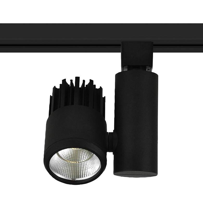 Image 1 Nora Aiden 35 Watt Black 3000K LED Cylinder Halo Track Head