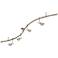 Nora Argon 4-Light Nickel "S" Curved Monorail Track Kit