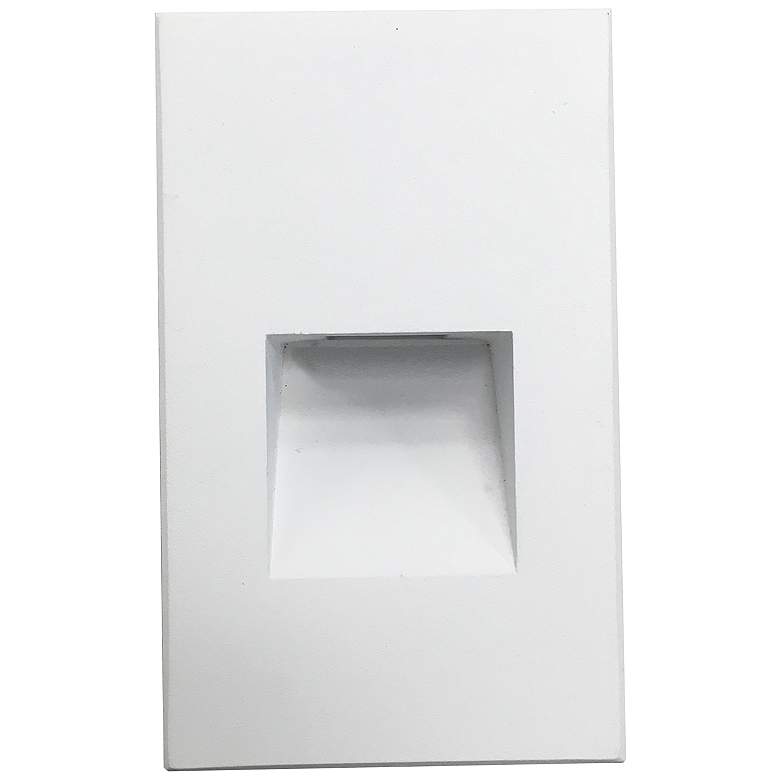 Image 1 Nora Ari 3 inch Wide White Vertical LED Step Light