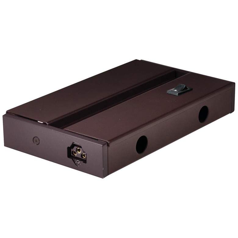 Image 1 Nora Bravo Frost 6.25" Wide Bronze Junction Box