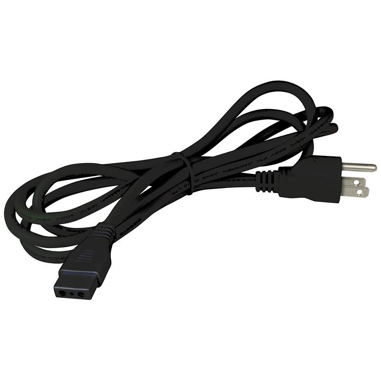 Image 1 Nora Bravo Frost 72 inch Black Cord and Plug Cable 