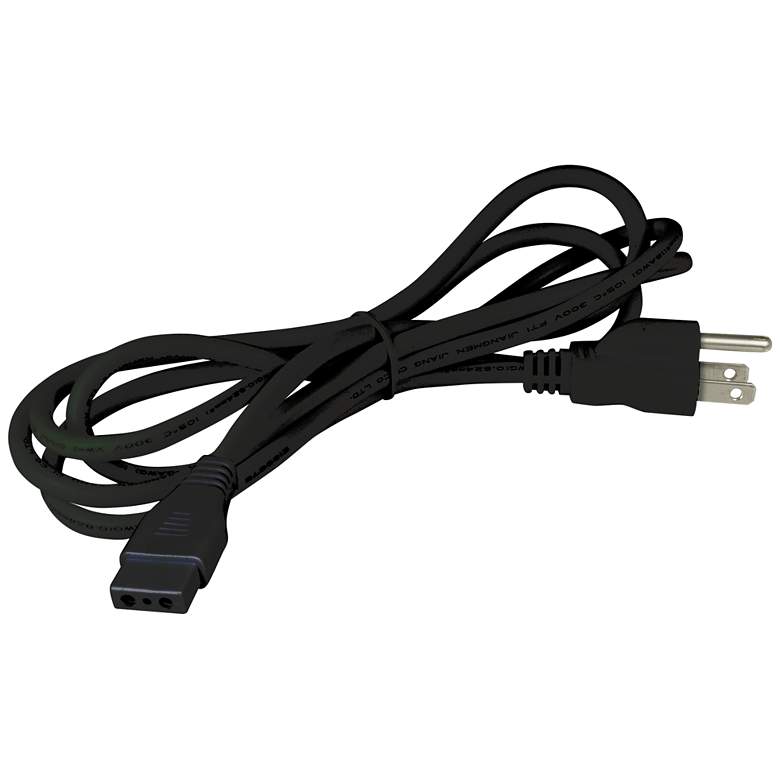 Image 1 Nora Bravo Frost 72" Black Cord and Plug Cable