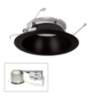 Nora Cobalt 6" Black 1500lm LED Round Remodel Recessed Kit