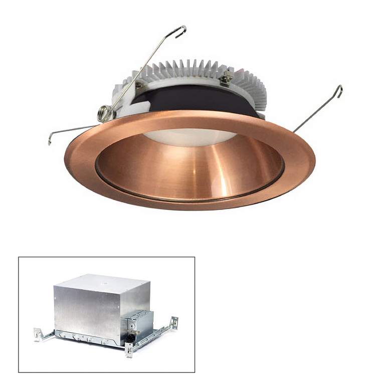 Image 1 Nora Cobalt 6 inch Copper 1500 Lumen LED Round IC Recessed Kit