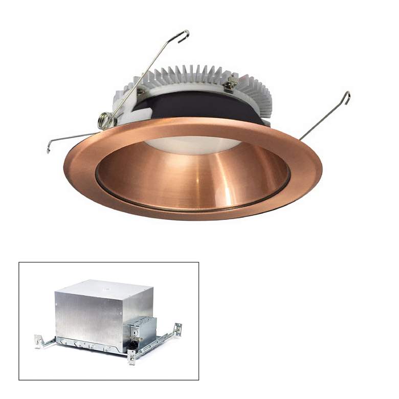 Image 1 Nora Cobalt 6 inch Copper 2000 Lumen LED Round IC Recessed Kit