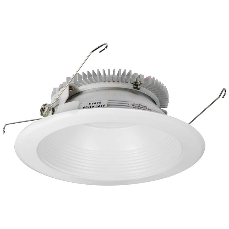 Image 1 Nora Cobalt 6" White 1500 Lumen LED Round Baffle Trim