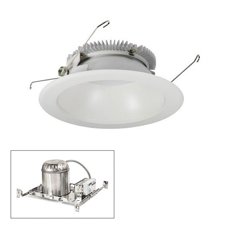 Image 1 Nora Cobalt 6 inch White 1500lm LED Round Non-IC Recessed Kit