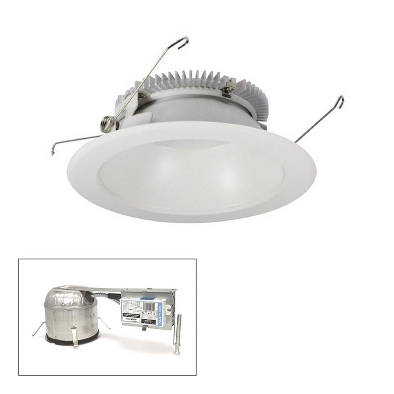 Image 1 Nora Cobalt 6 inch White 1500lm LED Round Remodel Recessed Kit
