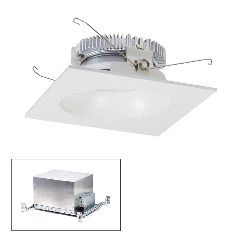 Image 1 Nora Cobalt 6 inch White 1500lm LED Square-Round IC Recessed Kit