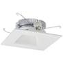 Nora Cobalt 6" White 1500lm LED Square-Square Reflector Trim