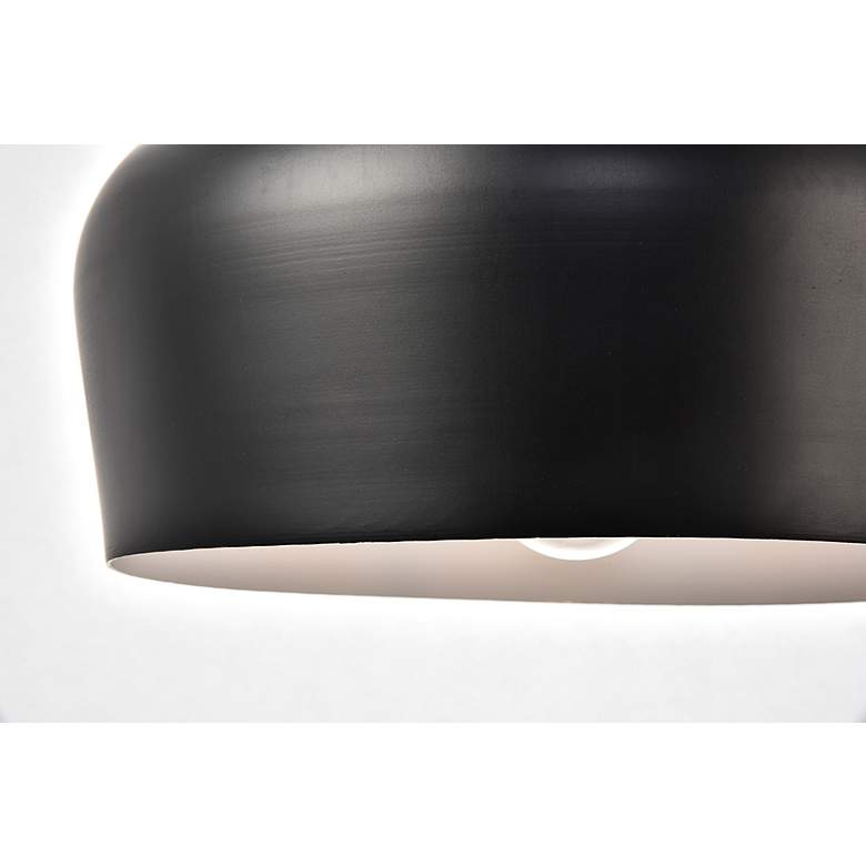 Image 7 Nora Collection Pendant D11.5In H9In Lt:1 Black And Natural Wood Finish more views