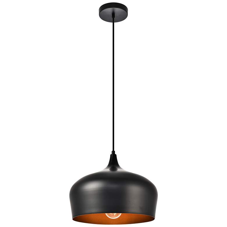 Image 1 Nora Collection Pendant D11.5In H9In Lt:1 Black Finish