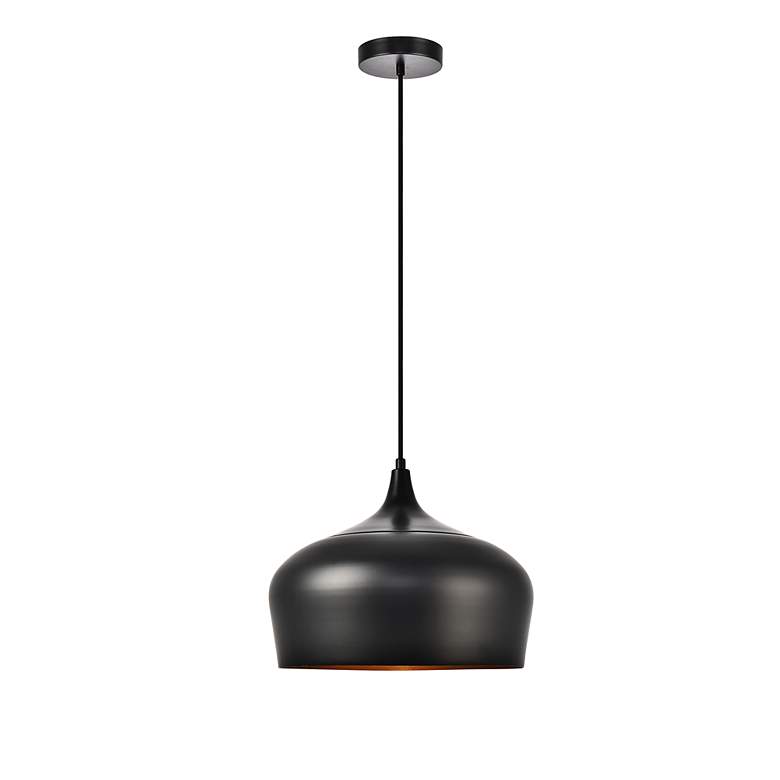 Image 3 Nora Collection Pendant D11.5In H9In Lt:1 Black Finish more views