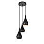 3_Nora Collection Pendant D14.5In H11.5In Lt:3 Black Finish more views