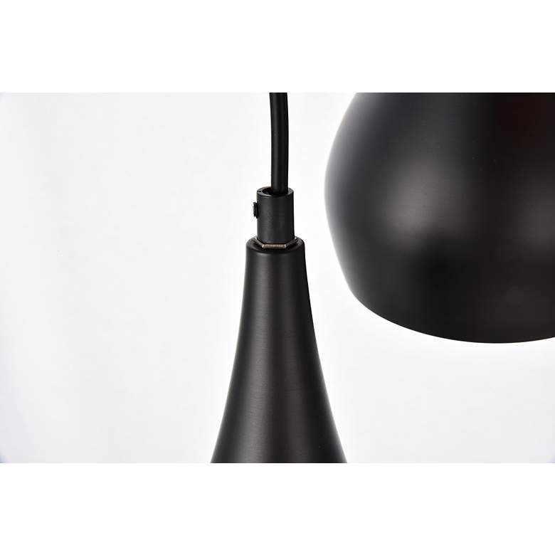 Image 6 Nora Collection Pendant D14.5In H11.5In Lt:3 Black Finish more views