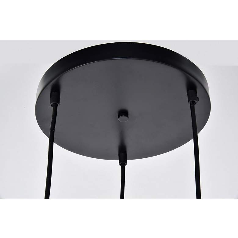 Image 7 Nora Collection Pendant D14.5In H11.5In Lt:3 Black Finish more views