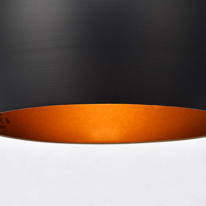 Image 3 Nora Collection Pendant D6In H11.5In Lt:1 Black Finish more views