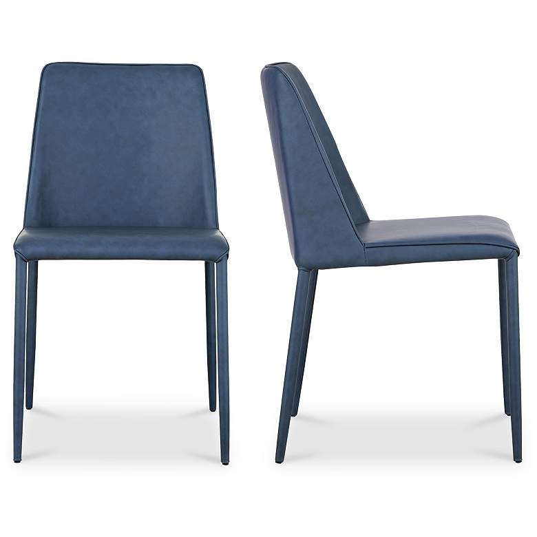 Image 2 Nora Dining Chair Ocean Cavern Grey Vegan Leather - Set Of Two more views