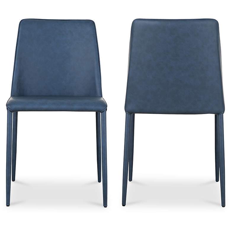 Image 3 Nora Dining Chair Ocean Cavern Grey Vegan Leather - Set Of Two more views