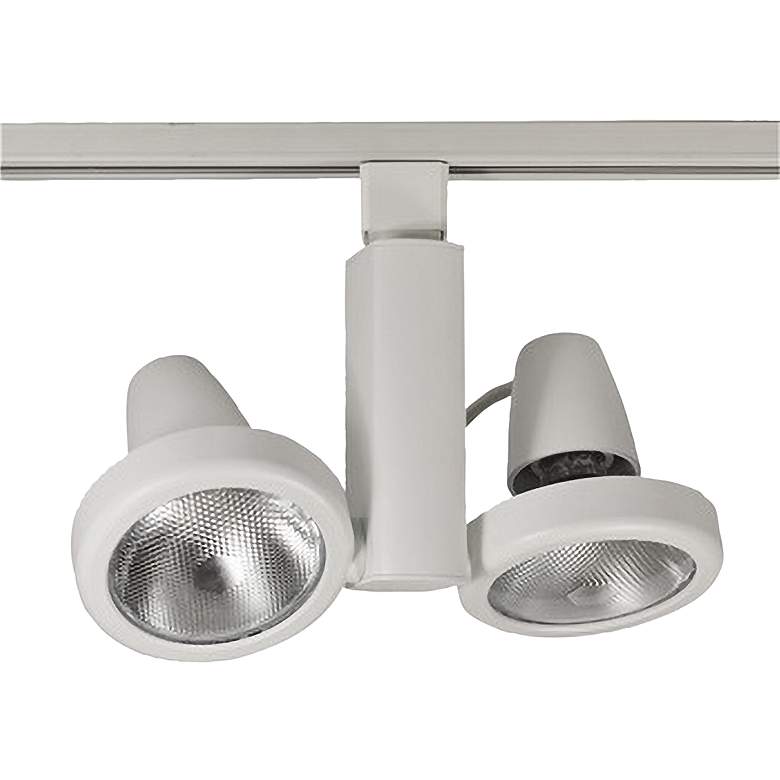 Image 1 Nora Duet White Adjustable Par38 Spotlight Track Heads