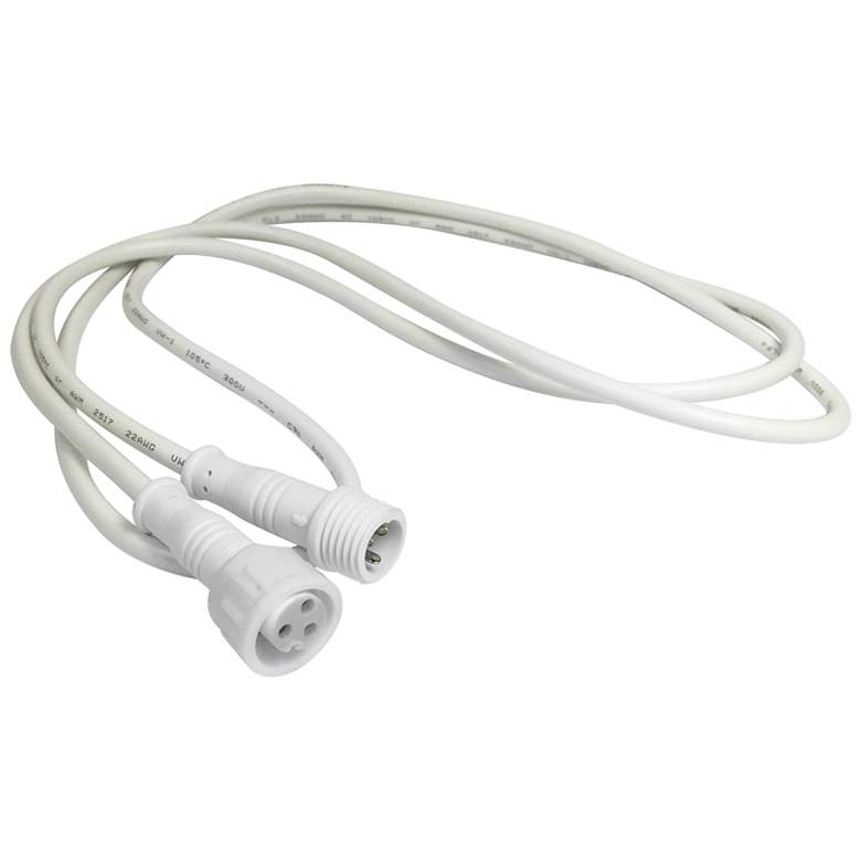 Image 1 Nora E-Series Flin 20&#39; White Quick Connect Extension Cable