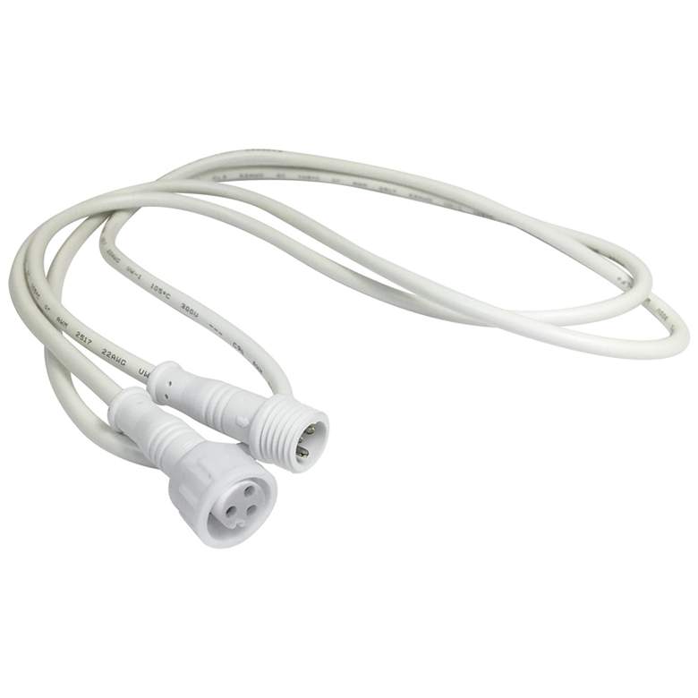 Image 1 Nora E-Series Flin 4' White Quick Connect Extension Cable