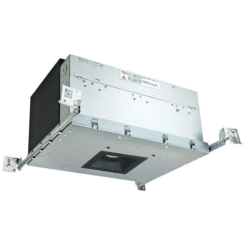 Image 1 Nora Iolite 4" Black 1-Head 800 Lumen LED Snoot Recessed Kit