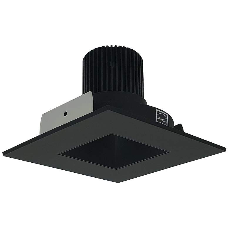 Image 1 Nora Iolite HL 4" Black LED Square-Square Reflector Trim