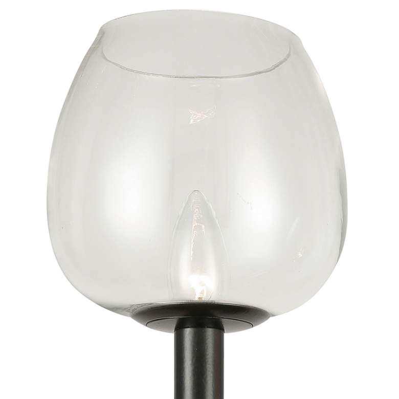 Image 3 Nora Left 15 1/4" High Matte Black 2-Light Wall Sconce more views