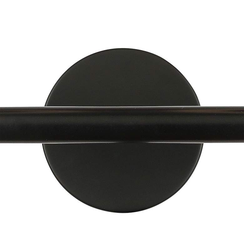 Image 4 Nora Left 15 1/4 inch High Matte Black 2-Light Wall Sconce more views