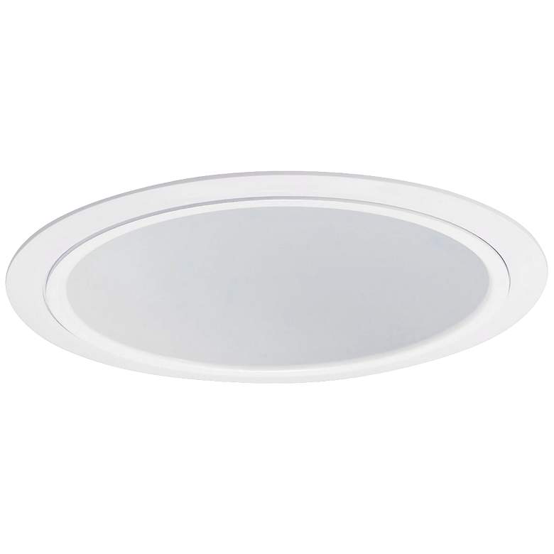 Image 1 Nora Lighting 7" Wide White Recessed Lighting Trim