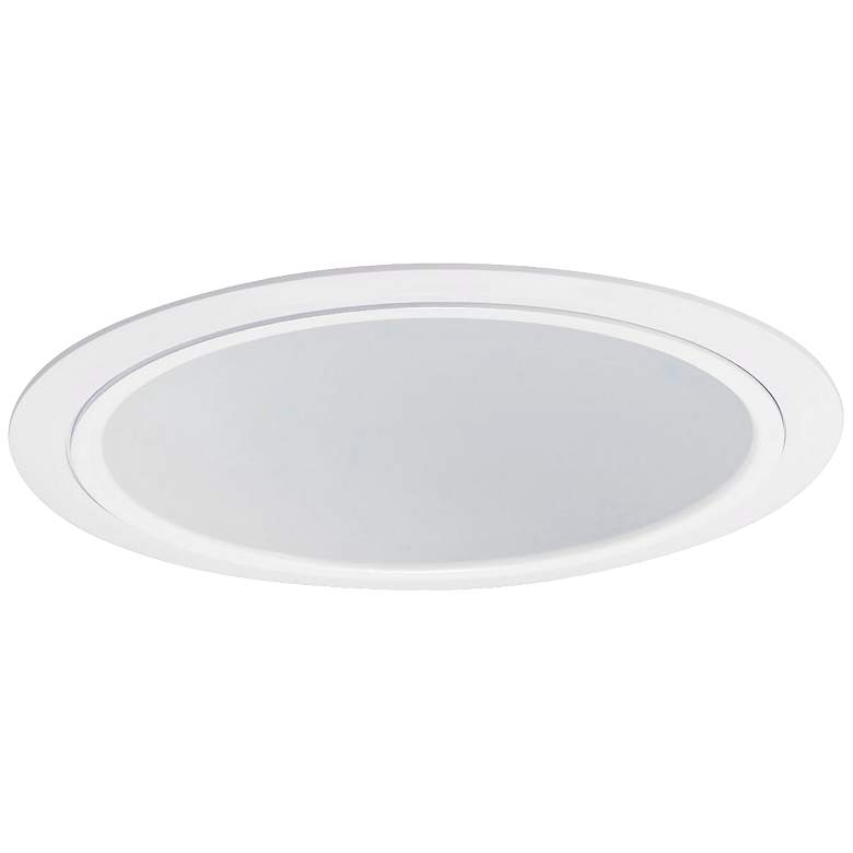 Image 1 Nora Lighting 7 inch Wide White Recessed Lighting Trim