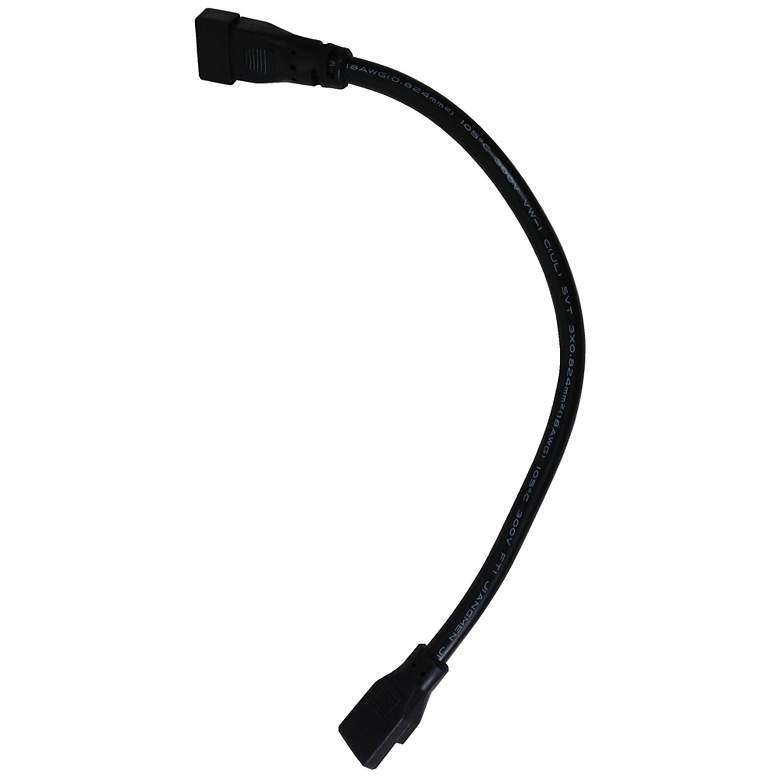 Image 1 Nora Lighting NUA Series LED 12 inch Black Jumper Cable