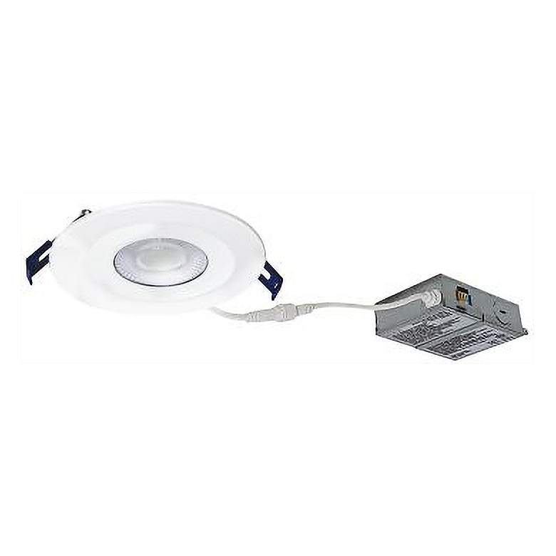 Image 2 Nora M-Curve 4 inch Powder White 9 Watt Canless Recessed LED Downlight more views