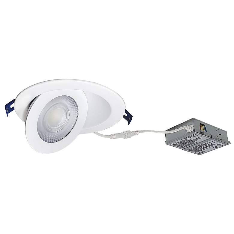 Image 1 Nora M-Curve 6 inch Powder White 13 Watt Canless Recessed LED Downlight